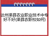 达州渠县农业职业技术中专好不好(渠县农职校如何)