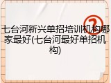 七台河新兴单招培训机构哪家最好(七台河最好单招机构)