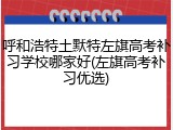 呼和浩特土默特左旗高考补习学校哪家好(左旗高考补习优选)