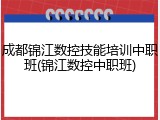成都锦江数控技能培训中职班(锦江数控中职班)