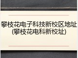 攀枝花电子科技新校区地址(攀枝花电科新校址)