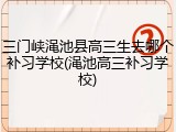 三门峡渑池县高三生去哪个补习学校(渑池高三补习学校)