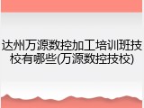 达州万源数控加工培训班技校有哪些(万源数控技校)