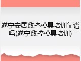 遂宁安居数控模具培训靠谱吗(遂宁数控模具培训)