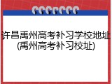 许昌禹州高考补习学校地址(禹州高考补习校址)