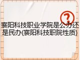 襄阳科技职业学院是公办还是民办(襄阳科技职院性质)