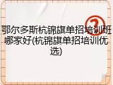 鄂尔多斯杭锦旗单招培训班哪家好(杭锦旗单招培训优选)