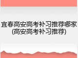 宜春高安高考补习推荐哪家(高安高考补习推荐)