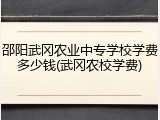 邵阳武冈农业中专学校学费多少钱(武冈农校学费)