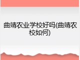 曲靖农业学校好吗(曲靖农校如何)