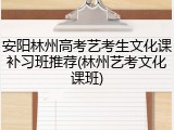 安阳林州高考艺考生文化课补习班推荐(林州艺考文化课班)