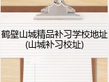 鹤壁山城精品补习学校地址(山城补习校址)