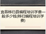 宜昌秭归县编程培训学费一般多少钱(秭归编程培训学费)