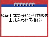 鹤壁山城高考补习推荐哪家(山城高考补习推荐)