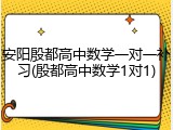 安阳殷都高中数学一对一补习(殷都高中数学1对1)