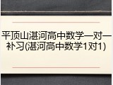 平顶山湛河高中数学一对一补习(湛河高中数学1对1)