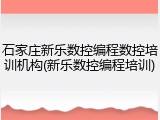 石家庄新乐数控编程数控培训机构(新乐数控编程培训)