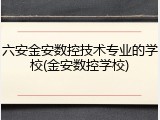 六安金安数控技术专业的学校(金安数控学校)