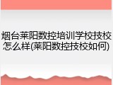 烟台莱阳数控培训学校技校怎么样(莱阳数控技校如何)