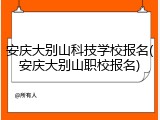 安庆大别山科技学校报名(安庆大别山职校报名)