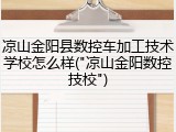 凉山金阳县数控车加工技术学校怎么样("凉山金阳数控技校")