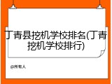 丁青县挖机学校排名(丁青挖机学校排行)