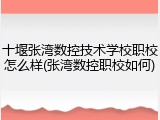 十堰张湾数控技术学校职校怎么样(张湾数控职校如何)