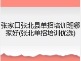 张家口张北县单招培训班哪家好(张北单招培训优选)