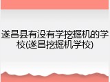 遂昌县有没有学挖掘机的学校(遂昌挖掘机学校)