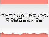 固原西吉县农业职高学校如何报名(西吉农高报名)