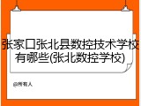张家口张北县数控技术学校有哪些(张北数控学校)