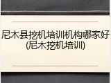尼木县挖机培训机构哪家好(尼木挖机培训)