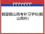 鹤壁鹤山高考补习学校(鹤山高补)