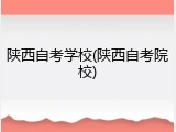 陕西自考学校(陕西自考院校)