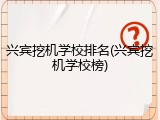 兴宾挖机学校排名(兴宾挖机学校榜)