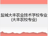 盐城大丰农业技术学校专业(大丰农校专业)