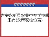 吉安永新县农业中专学校哪里有(永新农校位置)