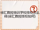 徐汇数控培训学校技校怎么样(徐汇数控技校如何)