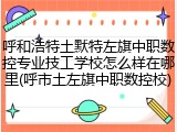 呼和浩特土默特左旗中职数控专业技工学校怎么样在哪里(呼市土左旗中职数控校)