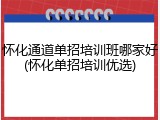 怀化通道单招培训班哪家好(怀化单招培训优选)