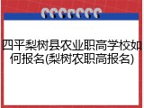 四平梨树县农业职高学校如何报名(梨树农职高报名)