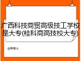 广西科技商贸高级技工学校是大专(桂科商高技校大专)