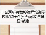 七台河新兴数控编程培训学校哪家好点(七台河数控编程培训)