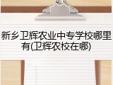新乡卫辉农业中专学校哪里有(卫辉农校在哪)