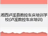 湘西泸溪县数控车床培训学校(泸溪数控车床培训)