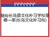 烟台长岛县文化补习学校是哪一家(长岛文化补习校)