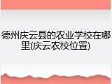 德州庆云县的农业学校在哪里(庆云农校位置)