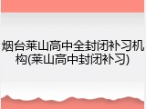 烟台莱山高中全封闭补习机构(莱山高中封闭补习)