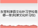 东营利津县文化补习学校是哪一家(利津文化补习校)