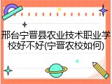 邢台宁晋县农业技术职业学校好不好(宁晋农校如何)